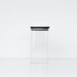 Load image into Gallery viewer, 1.4L Square Glass Jar Black