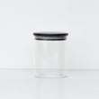 Load image into Gallery viewer, Round Glass Jars Black