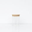 Load image into Gallery viewer, 1L Square Glass Jar Bamboo
