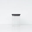Load image into Gallery viewer, 1L Square Glass Jar Black