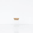 Load image into Gallery viewer, 200ml Square Glass Jar Bamboo