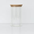 Load image into Gallery viewer, Round Glass Jars Bamboo