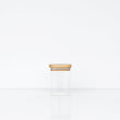 Load image into Gallery viewer, 450ml Square Glass Jar Bamboo
