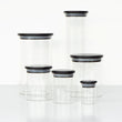 Load image into Gallery viewer, Round Glass Jars Black