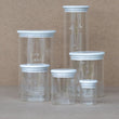 Load image into Gallery viewer, Round Glass Storage Jars White