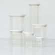 Load image into Gallery viewer, Round Glass Storage Jars White