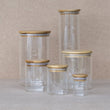 Load image into Gallery viewer, Round Glass Jars Bamboo