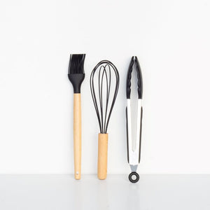 Black Utensil Set