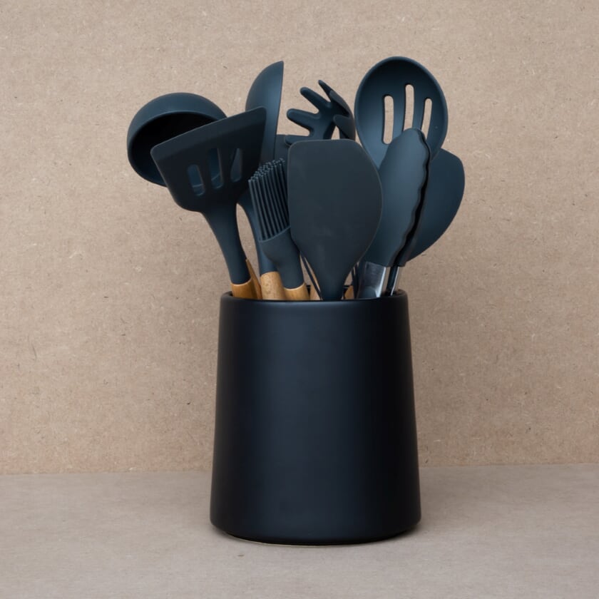 Ceramic Cutlery Drainer Black Denby Black Dish Drainer