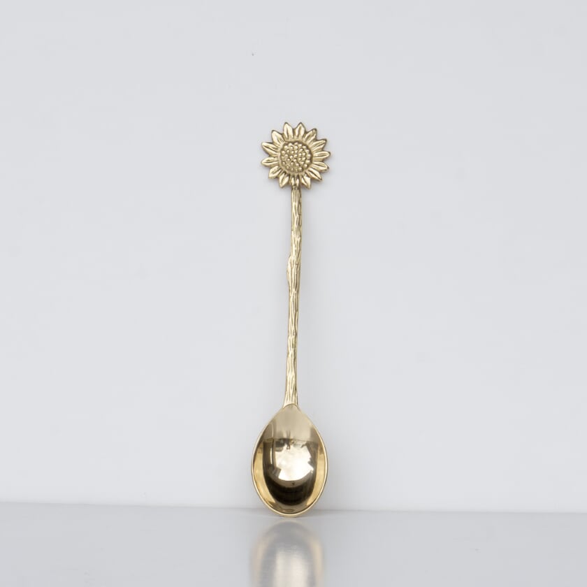 Sunflower Spoon Brass