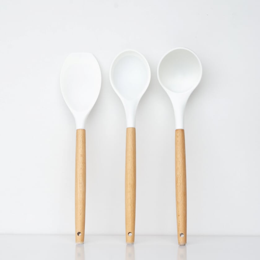 White Utensil Set 11 Piece Kitchen Utensil Set OUR HOME TO BE Our